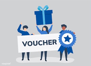 Character illustration of people holding vouc.. | Free stock vector - 479912
