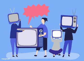 Character illustration of people with analog .. | Free stock vector - 479105