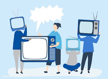 Character illustration of people with analog .. | Free stock vector - 480709
