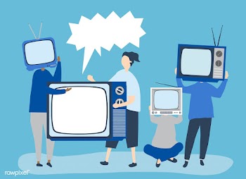 Character illustration of people with analog .. | Free stock vector - 480741