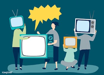 Character illustration of people with analog .. | Free stock vector - 480774