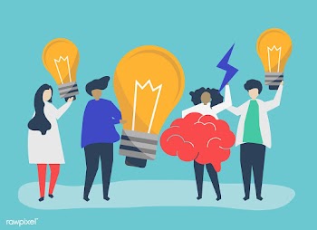 Character illustration of people with creativ.. | Free stock vector - 478470
