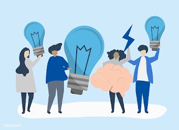 Character illustration of people with creativ.. | Free stock vector - 478896