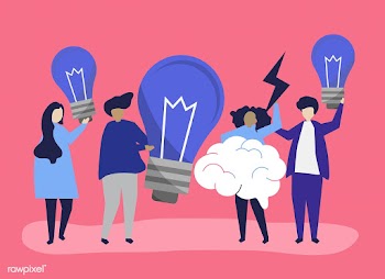 Character illustration of people with creativ.. | Free stock vector - 478897