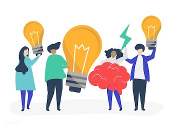 Character illustration of people with creativ.. | Free stock vector - 478902