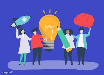 Character illustration of people with creativ.. | Free stock vector - 478950