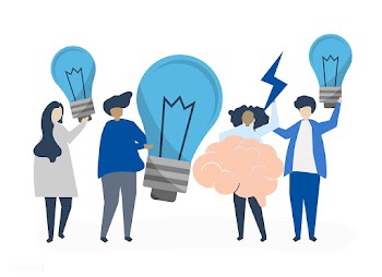 Character illustration of people with creativ.. | Free stock vector - 479629
