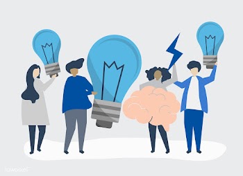 Character illustration of people with creativ.. | Free stock vector - 480739
