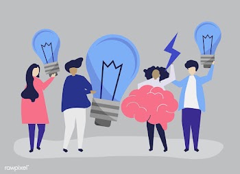 Character illustration of people with creativ.. | Free stock vector - 480743
