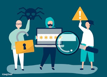 Character illustration of people with cyber c.. | Free stock vector - 480561