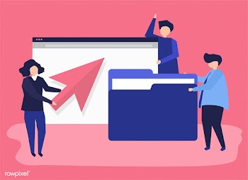 Character illustration of people with data co.. | Free stock vector - 479222
