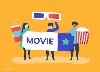 Character illustration of people with movies .. | Free stock vector - 478978
