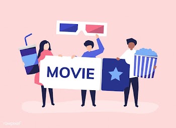 Character illustration of people with movies .. | Free stock vector - 478993