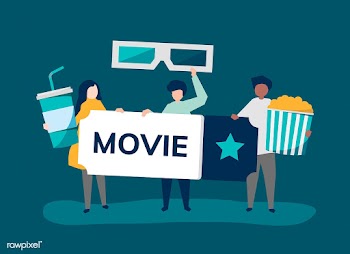 Character illustration of people with movies .. | Free stock vector - 479493