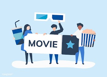 Character illustration of people with movies .. | Free stock vector - 479497