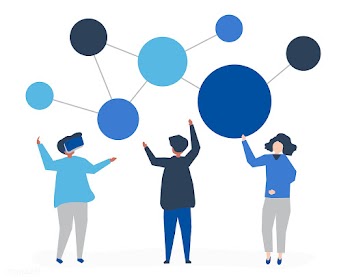 Character illustration of people with network.. | Free stock vector - 478954