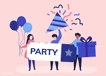 Character illustration of people with party i.. | Free stock vector - 478433