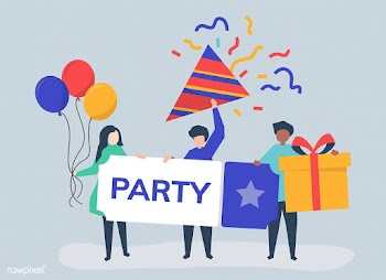 Character illustration of people with party i.. | Free stock vector - 479103