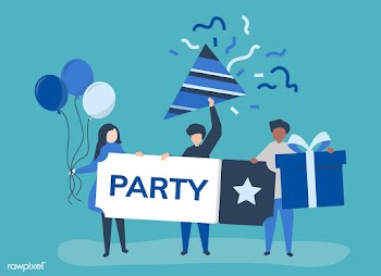 Character illustration of people with party i.. | Free stock vector - 480700