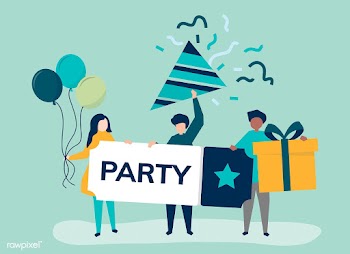 Character illustration of people with party i.. | Free stock vector - 480799