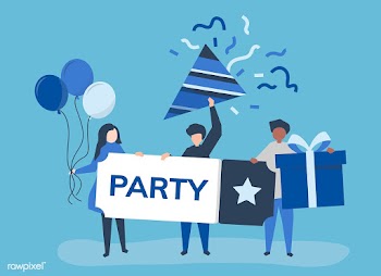 Character illustration of people with party i.. | Free stock vector - 480840