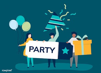 Character illustration of people with party i.. | Free stock vector - 480850
