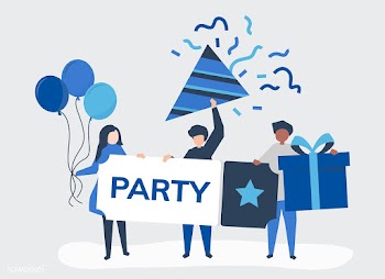 Character illustration of people with party i.. | Free stock vector - 480858
