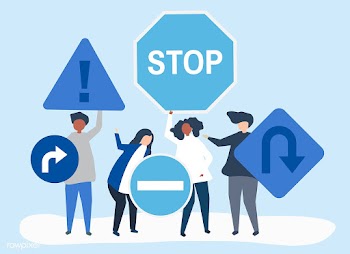 Character illustration of people with traffic.. | Free stock vector - 479323