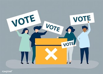 Character illustration of people with vote ic.. | Free stock vector - 479914