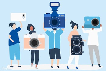 Character illustration of photographers with .. | Free stock vector - 478936