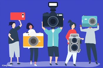 Character illustration of photographers with .. | Free stock vector - 479712