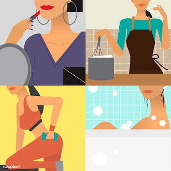 Character illustration of woman lifestyle | Free stock vector - 456549