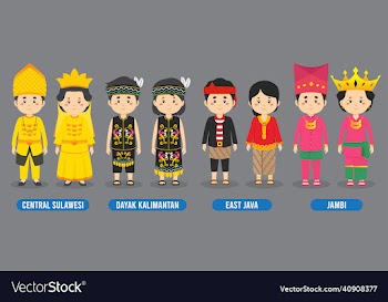 character in different indonesian traditional