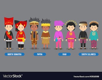 character in different indonesian traditional