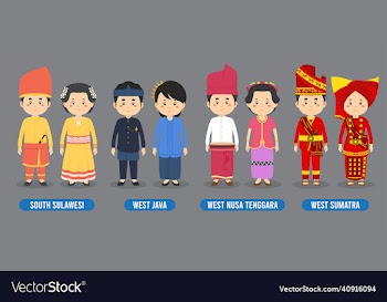 character in different indonesian traditional