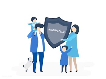 Character of a family holding an insurance il.. | Free stock vector - 455957