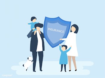Character of a family holding an insurance il.. | Free stock vector - 455966