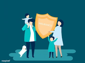 Character of a family holding an insurance il.. | Free stock vector - 456007