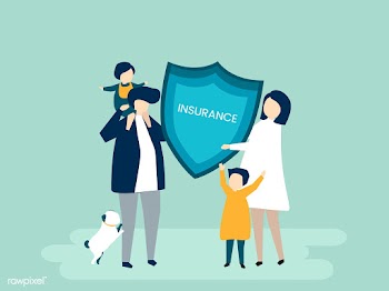 Character of a family holding an insurance il.. | Free stock vector - 456041