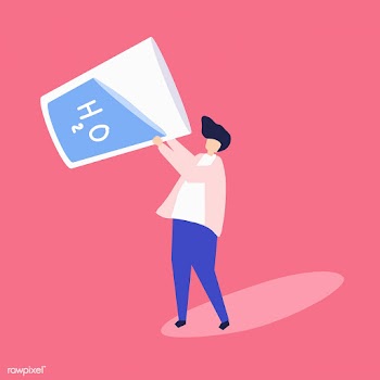 Character of a man drinking a giant glass of .. | Free stock vector - 454834