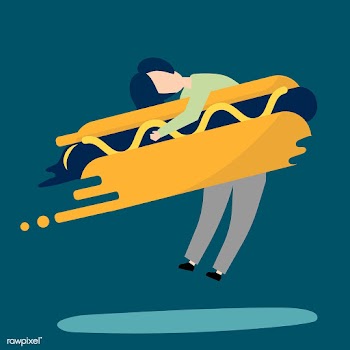 Character of a man hugging a fast food hotdog.. | Free stock vector - 456300