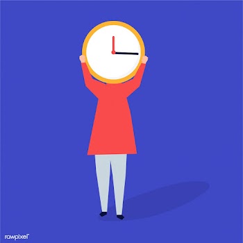 Character of a person with a clock as a head .. | Free stock vector - 455555