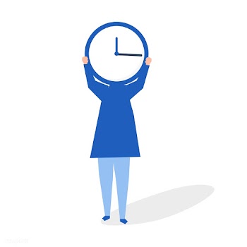 Character of a person with a clock as a head .. | Free stock vector - 455561