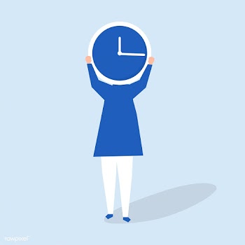 Character of a person with a clock as a head .. | Free stock vector - 455563