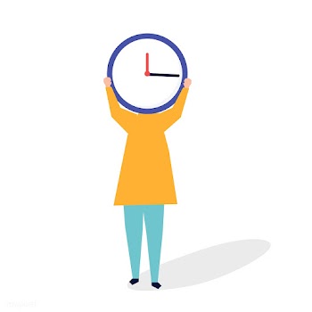 Character of a person with a clock as a head .. | Free stock vector - 455564