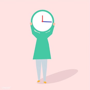 Character of a person with a clock as a head .. | Free stock vector - 455567