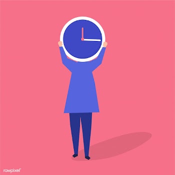Character of a person with a clock as a head .. | Free stock vector - 455595