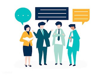 Character of business people having a discuss.. | Free stock vector - 456000