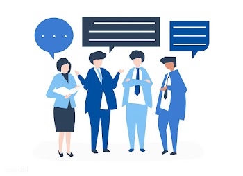 Character of business people having a discuss.. | Free stock vector - 456035