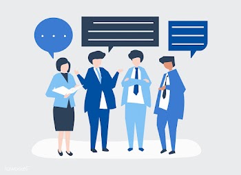 Character of business people having a discuss.. | Free stock vector - 456051